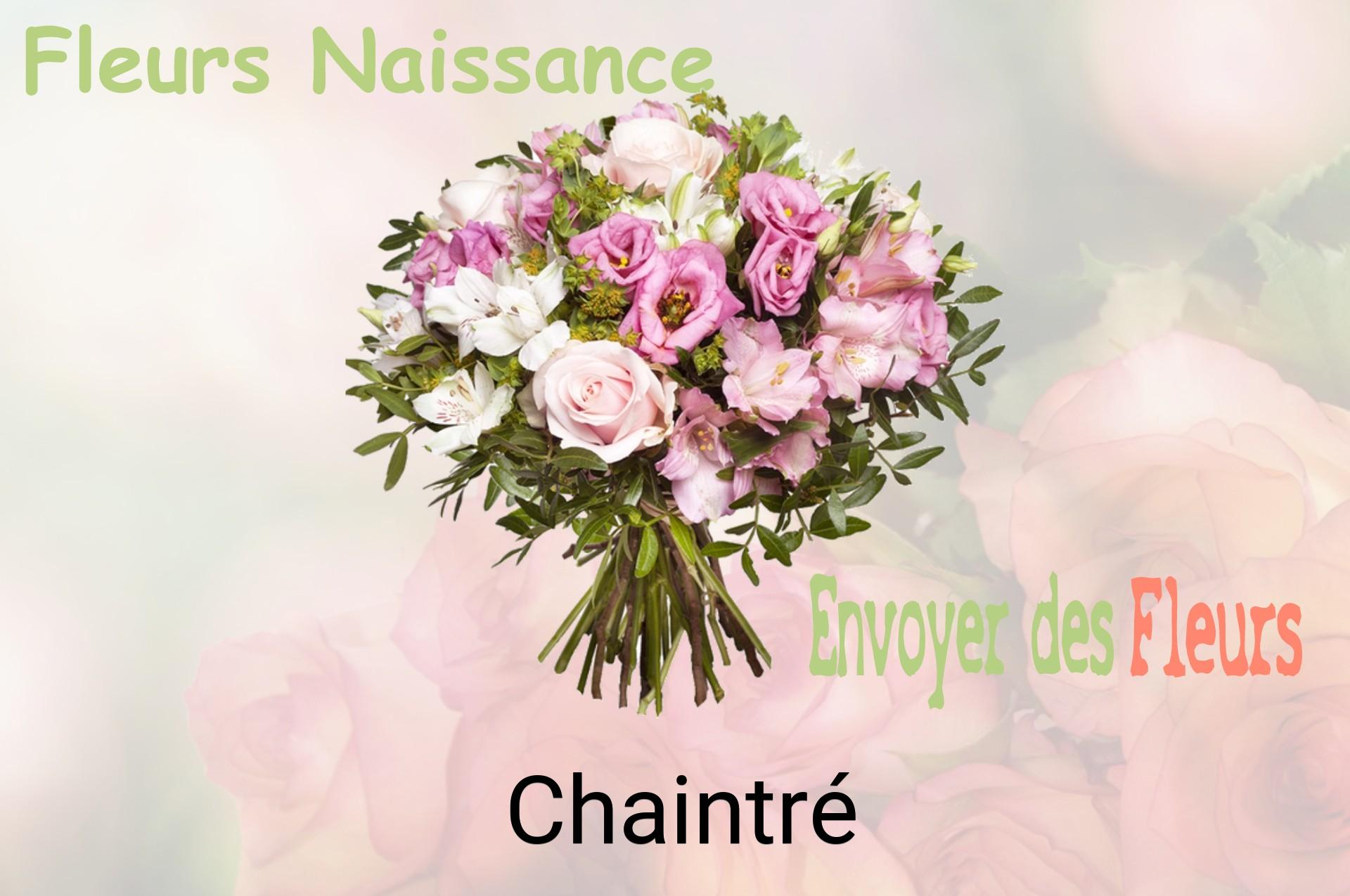 Bouquet de fleurs de naissance livré à Chaintré